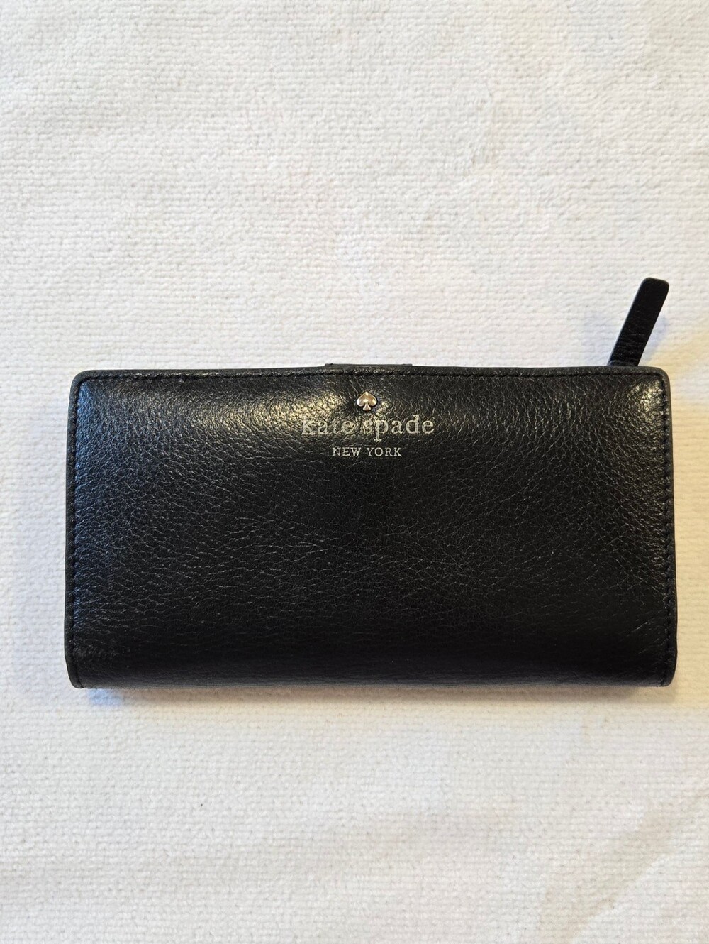 Kate Spade Black Slim Bifold Wallet
